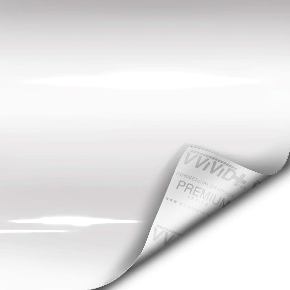 VViViD+ Ultra Gloss Premium Vinyl Car Wrap Film (1ft x 5ft, Gloss Piano Black)