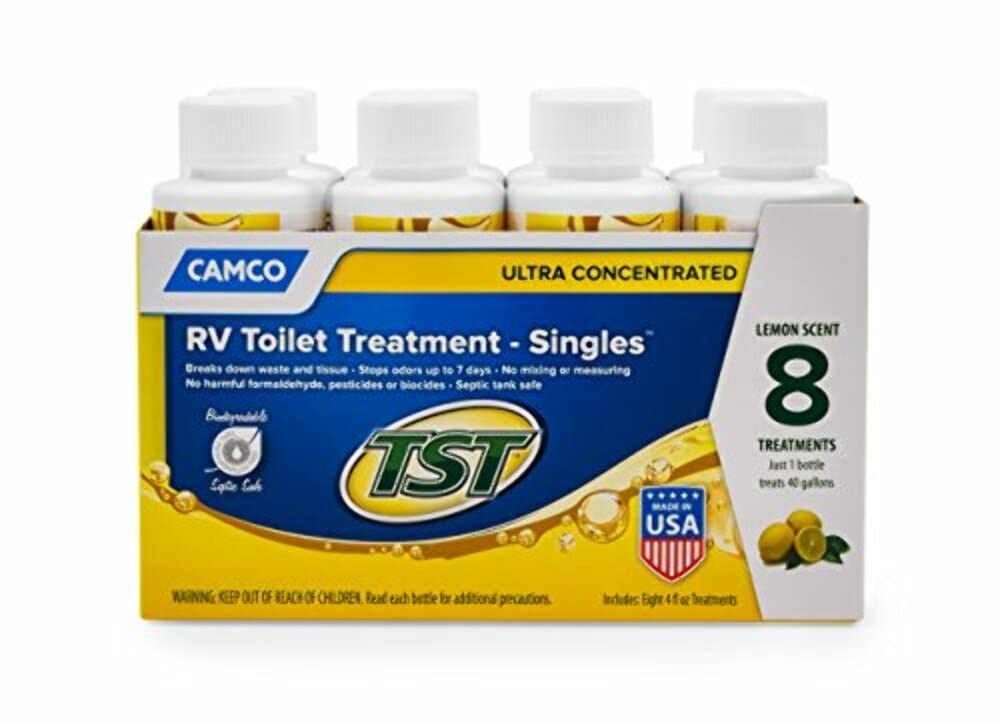 Camco TST MAX RV Toilet Treatment 1 Gallon - Orange Scent - Made in the USA