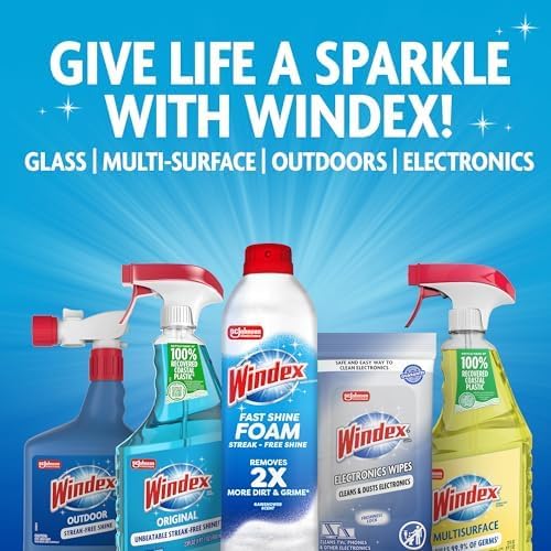 Windex Automotive Car Glass Cleaner Spray, 23 oz
