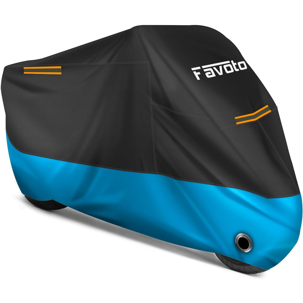 Favoto Motorcycle Cover Waterproof Outdoor Motorcycle Cover Heavy Duty
