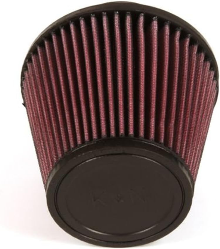 K&N High-Flow Original Lifetime Universal Clamp-On Air Filter: High Performance, Premium, Washable: Flange Diameter: 3 In, Filter Height: 5 In, Flange Length: 1.75 In, Shape: Round Tapered, RU-3580