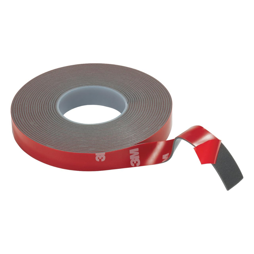 3M Super-Strength Molding Tape, 1/2 in x 15 ft, High Double-Sided Adhesive, Permanently Attaches Side Moldings, Trim and Emblems to Interior and Exterior of Vehicles (03614)