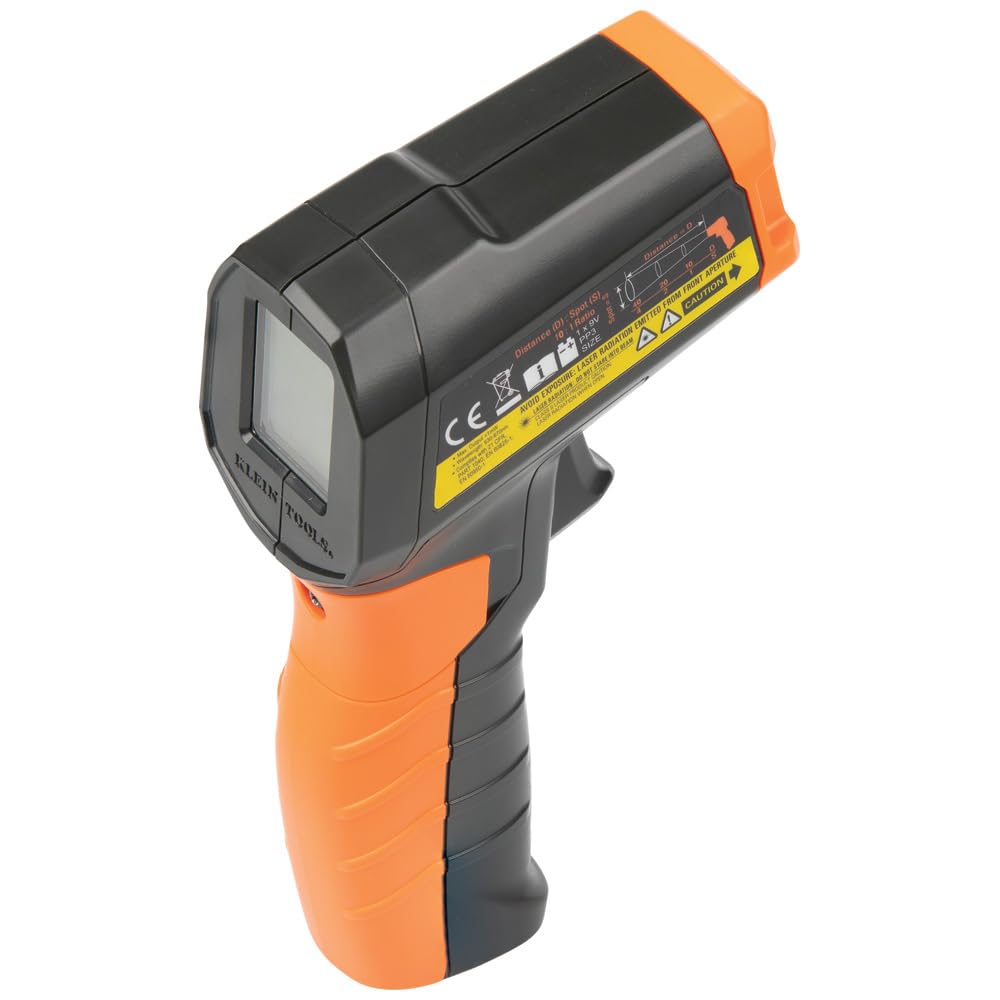 Klein Tools IR1 Infrared Thermometer with Targeting Laser, Auto-Hold, More