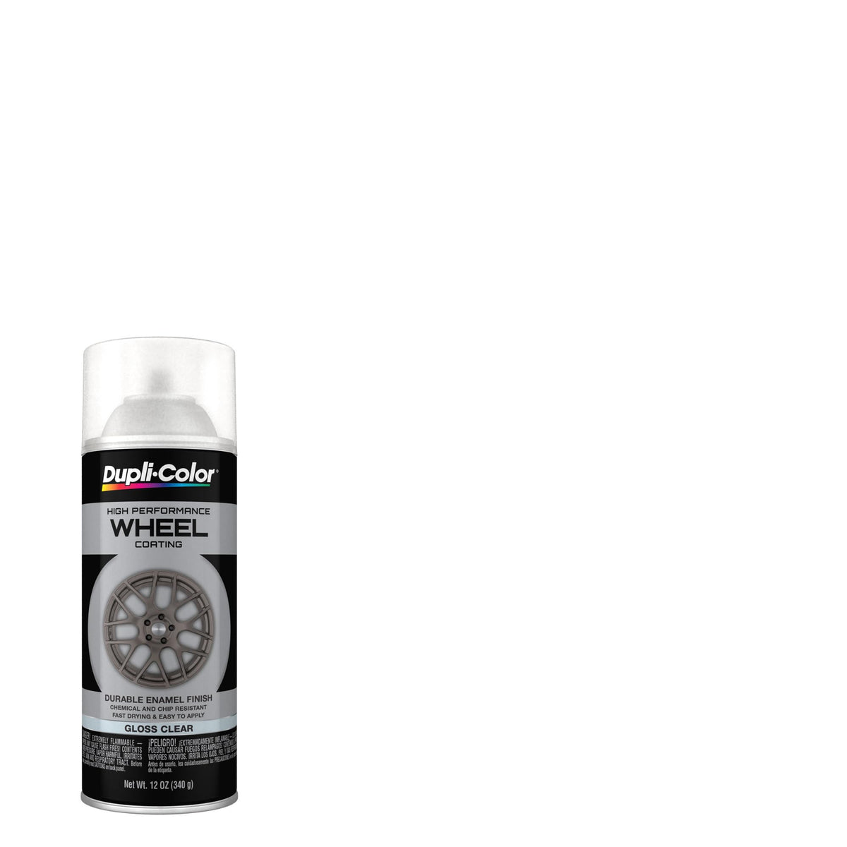 Dupli-Color Wheel Paint, Gloss, Black, 12 oz