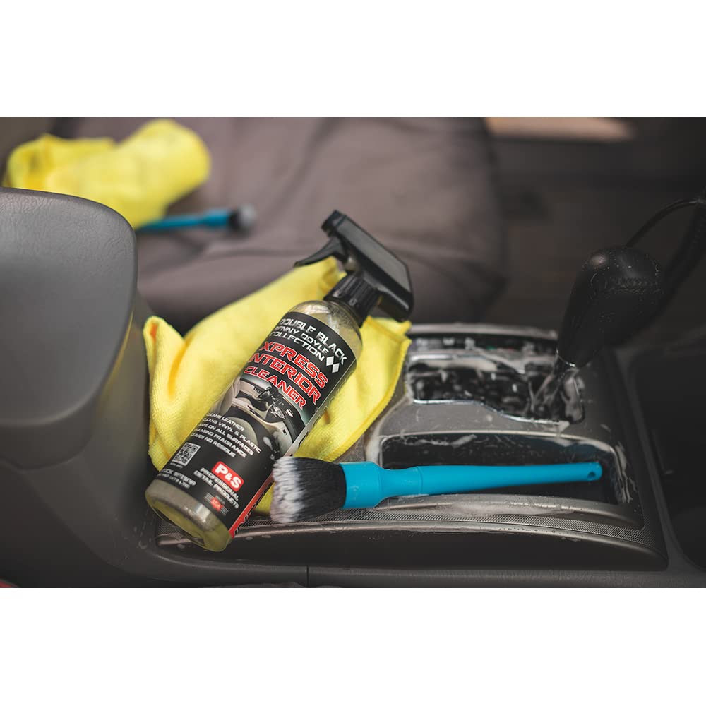 P & S PROFESSIONAL DETAIL PRODUCTS Xpress Interior Cleaner – Safe for Leather, Vinyl, Plastic & More, Removes Dirt, Grease & Oil, No Residue, Fresh Scent, No Dilution Needed - 1 Gallon