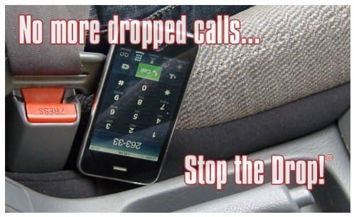 Drop Stop – 2 Original Car Seat Gap Fillers (Shark Tank) + Dash Pad + Light