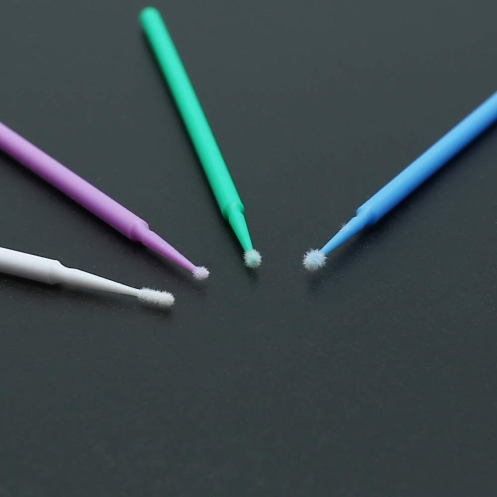 Touch Up Paint Brushes for Automotive Paint Chip Repair Disposable Micro Applicators (S:1.5mm, Purple)-100 Pieces