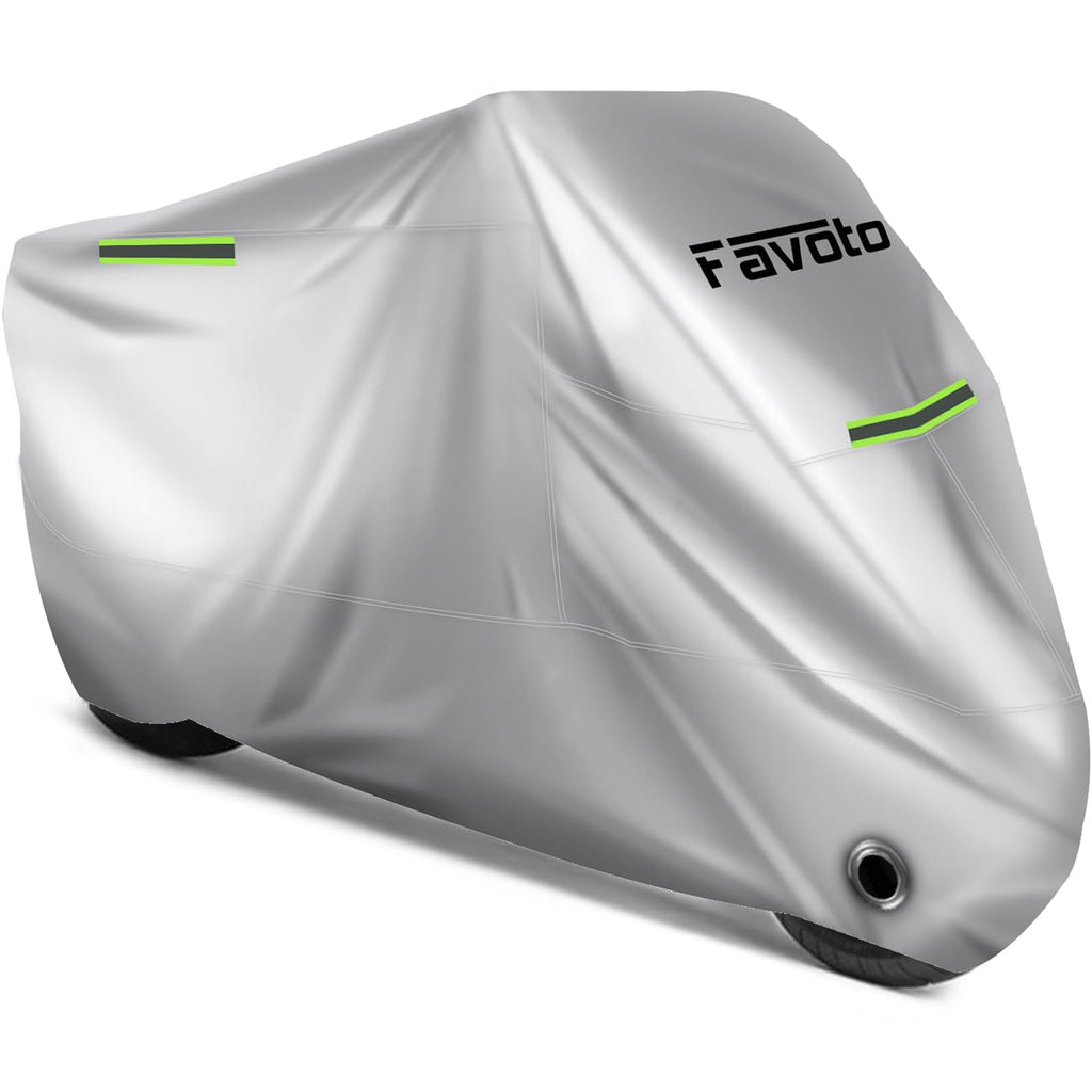 Favoto Motorcycle Cover Waterproof Outdoor Motorcycle Cover Heavy Duty