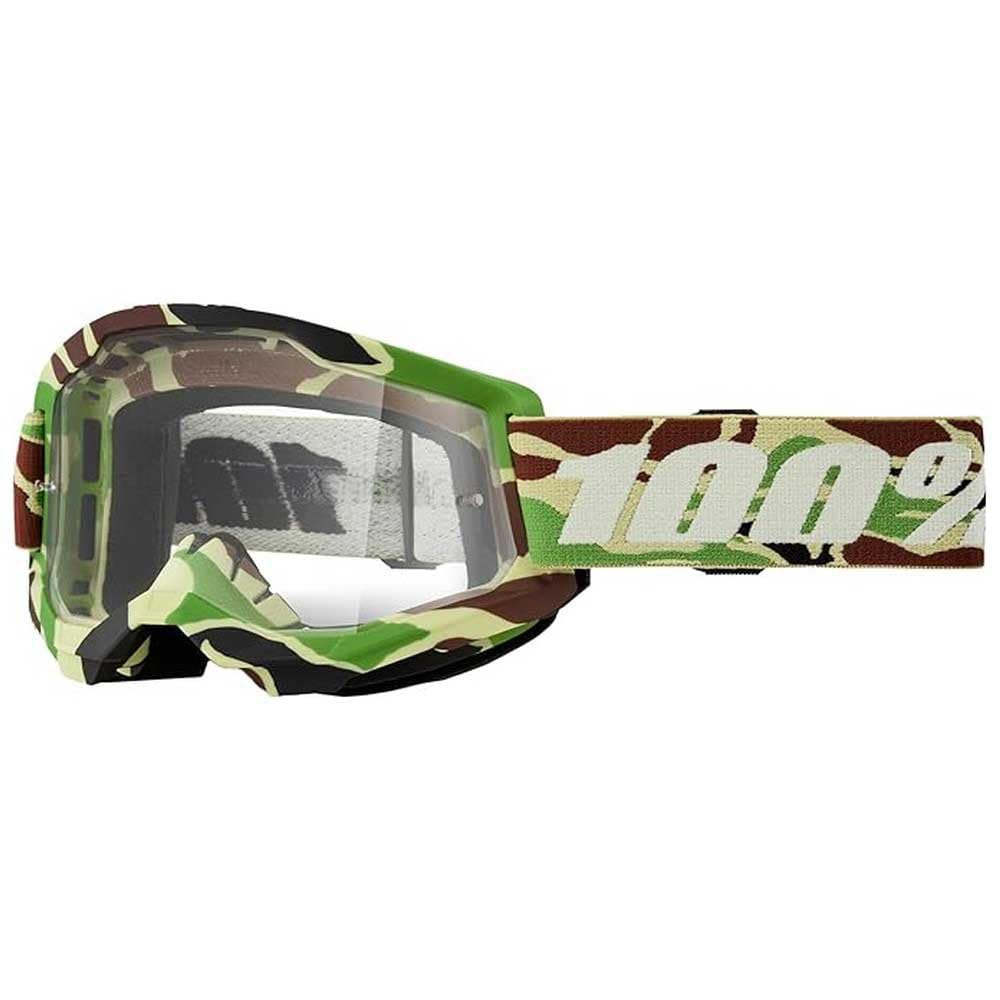 100% STRATA 2 Goggles - Sports Goggles for Motocross & Mountain Biking - Eyewear for Bike Riders - Motocross Eyewear for Men