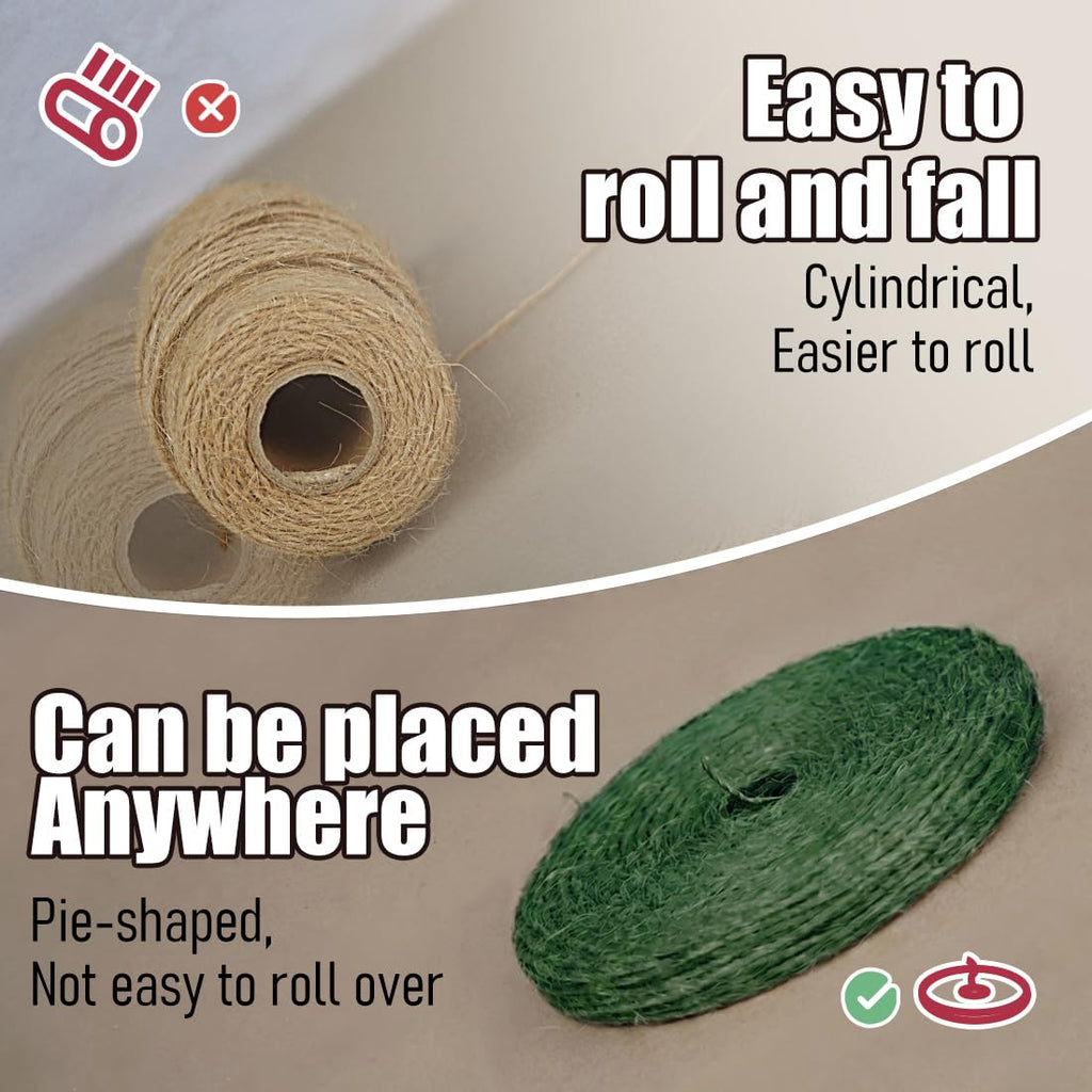 SMART&CASUAL 2mm Natural Jute Twine String Thin for Craft Plant Garden Gift Wrapping Christmas Handmade Art Decoration Packing String Home Art Decoration (Brown) (800 Ft (244M))