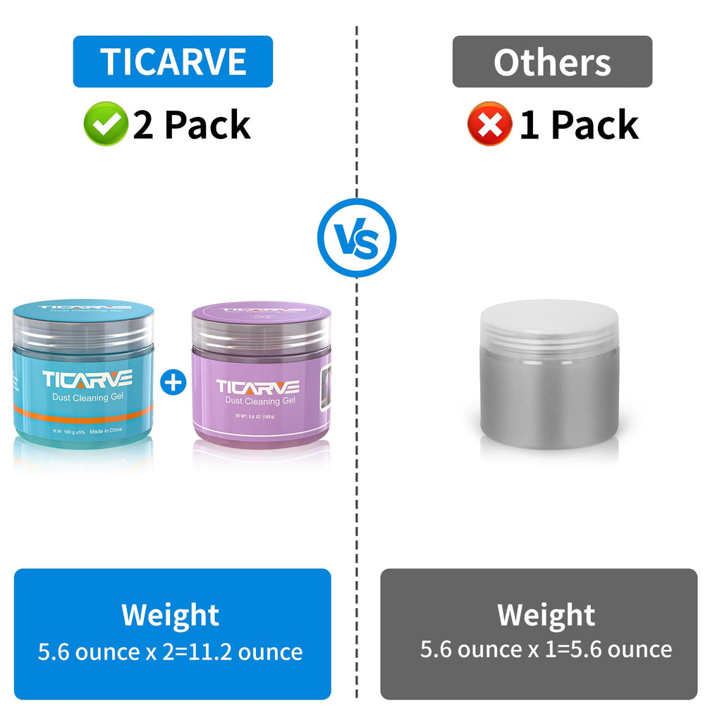 TICARVE Car Cleaning Gel Detailing Putty Car Putty Auto Detailing Tools Car Interior Cleaner Cleaning Slime Car Accessories Keyboard Cleaner Rose/NT WT: 5.6 oz (160 gr)