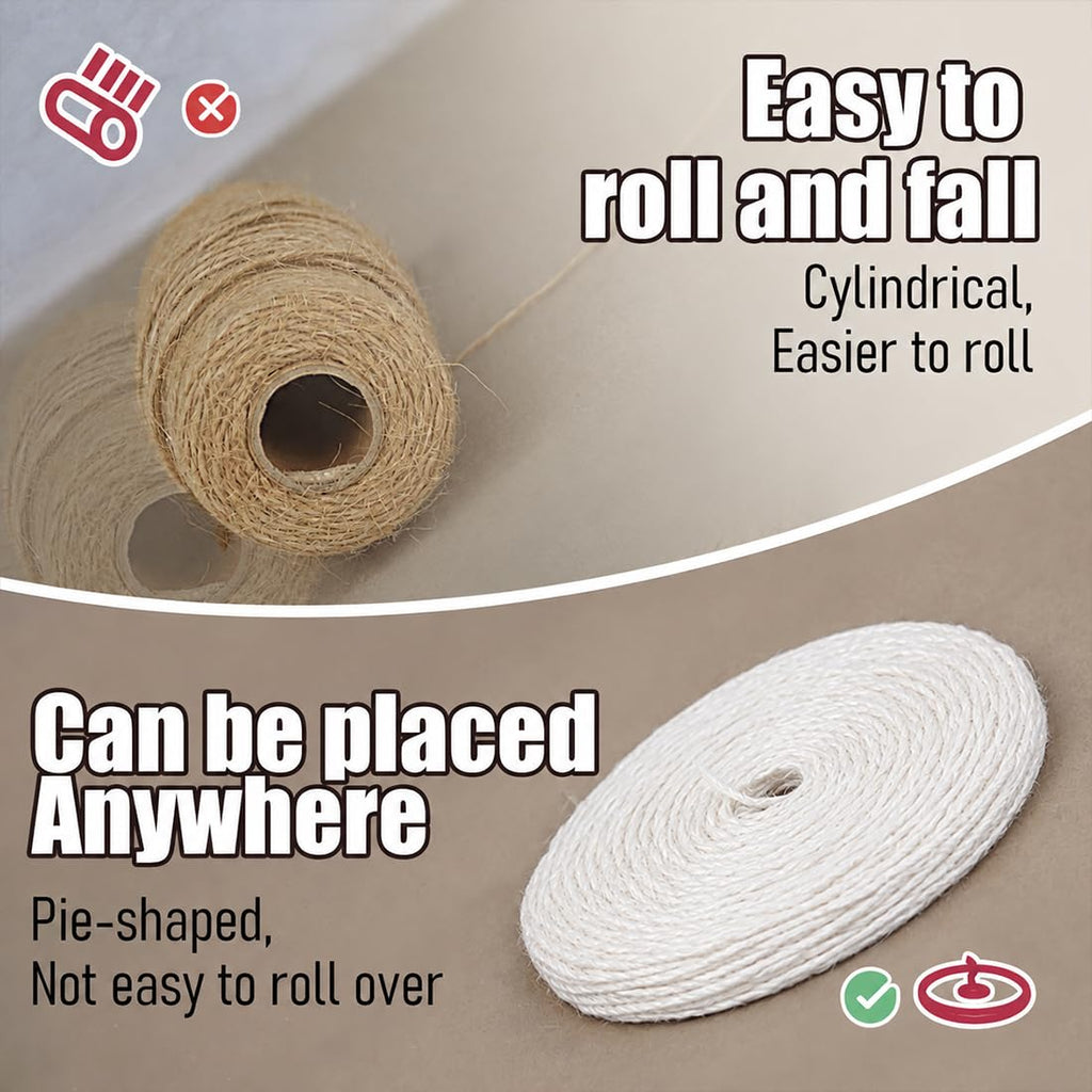 SMART&CASUAL 2mm Natural Jute Twine String Thin for Craft Plant Garden Gift Wrapping Christmas Handmade Art Decoration Packing String Home Art Decoration (Brown) (800 Ft (244M))