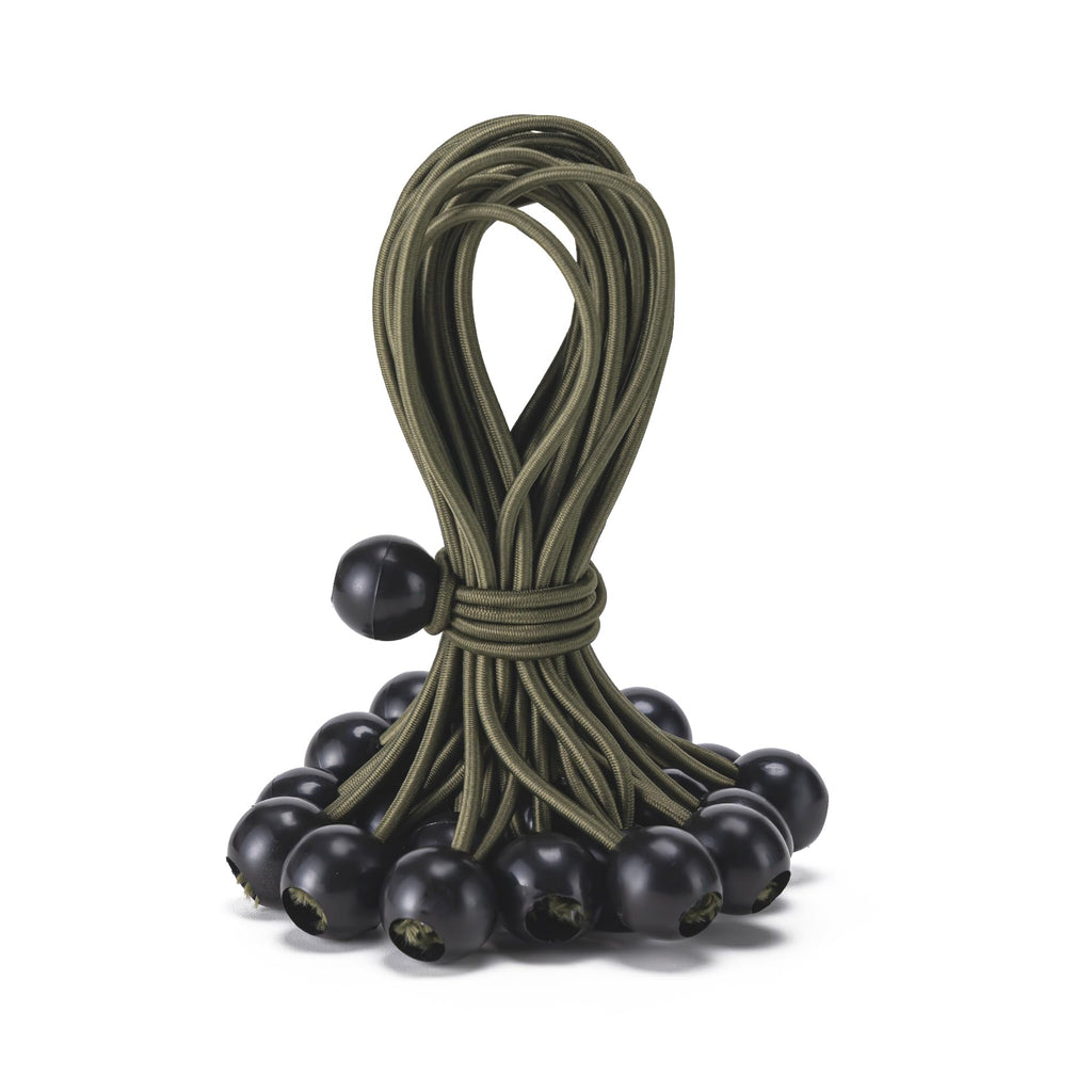 30 Pack Ball Bungee Cord, Heavy Duty Bungie Cord Balls (6",Black/White)