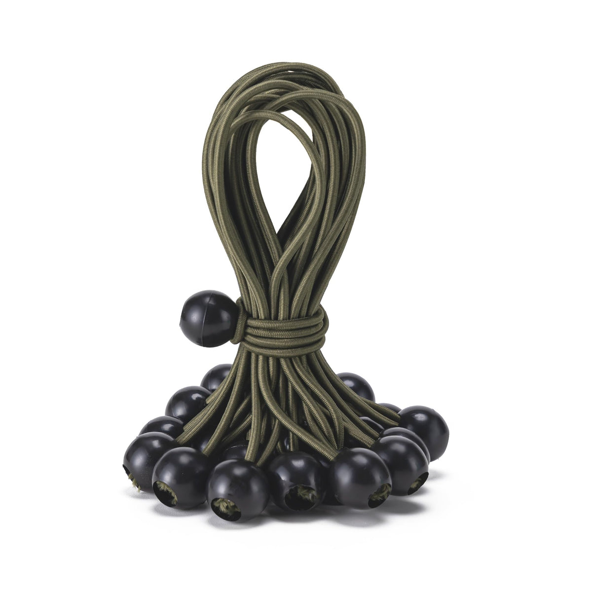 30 Pack Ball Bungee Cord, Heavy Duty Bungie Cord Balls (6",Black/White)