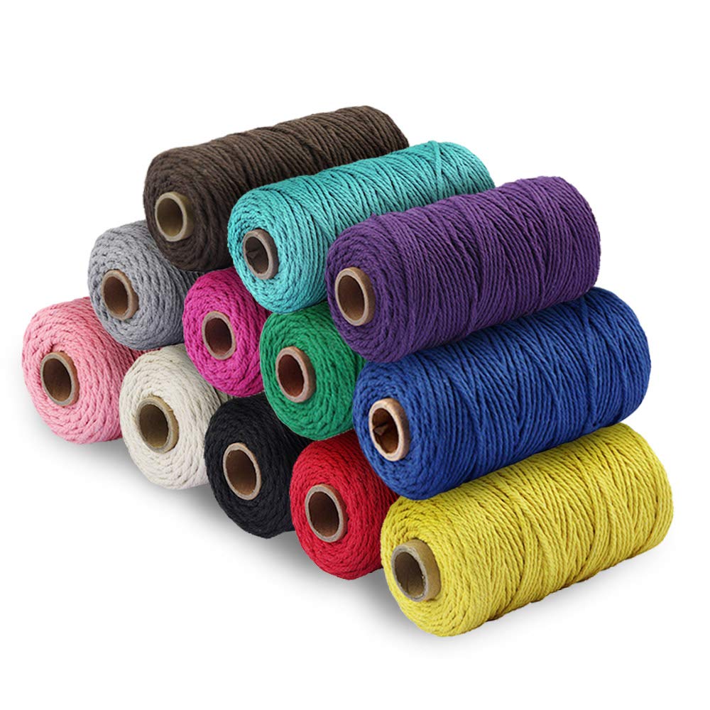 G2PLUS 2MM White String, 328 Feet Cotton Bakers Twine for Craft & Cooking