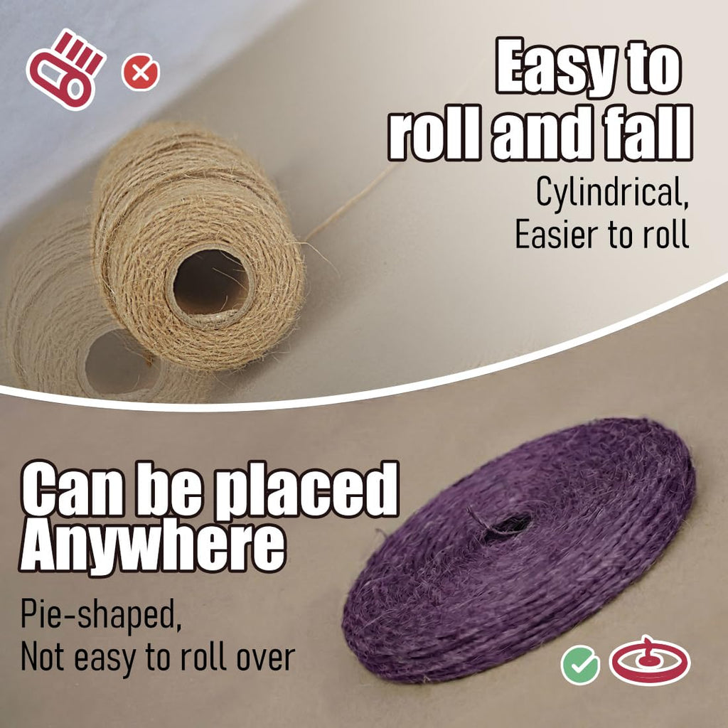 SMART&CASUAL 2mm Natural Jute Twine String Thin for Craft Plant Garden Gift Wrapping Christmas Handmade Art Decoration Packing String Home Art Decoration (Brown) (800 Ft (244M))