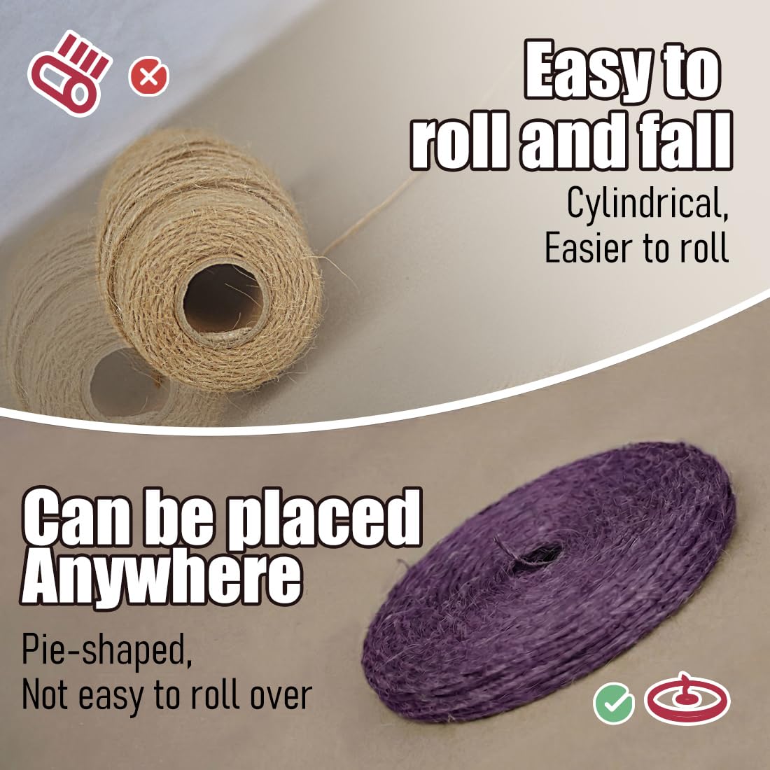 SMART&CASUAL 2mm Natural Jute Twine String Thin for Craft Plant Garden Gift Wrapping Christmas Handmade Art Decoration Packing String Home Art Decoration (Brown) (800 Ft (244M))