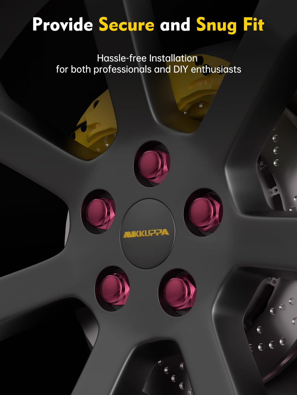 MIKKUPPA M12x1.5 Lug Nuts, Replacement for Ford Honda Aftermarket Wheel