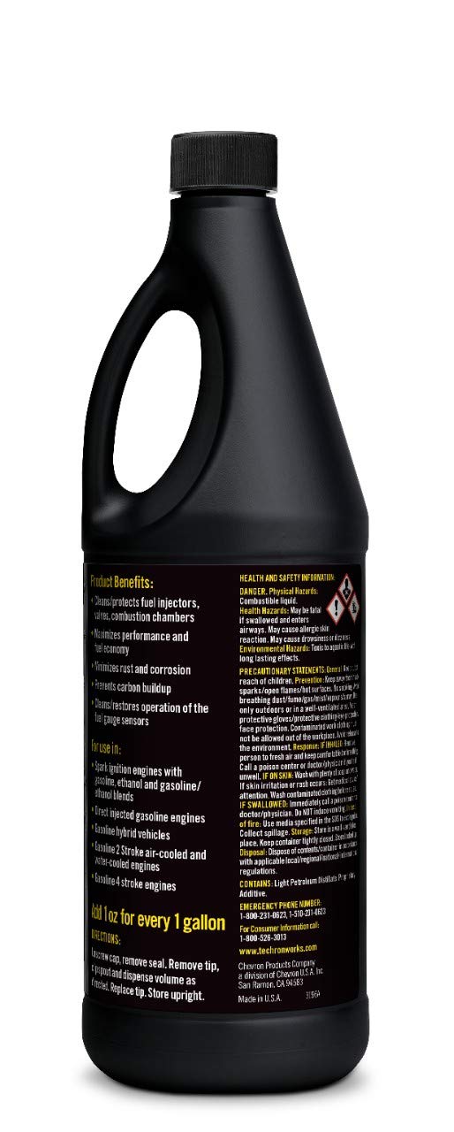 Chevron 67740-CASE Techron Concentrate Plus Fuel System Cleaner - 12 oz. (Pack of 6)