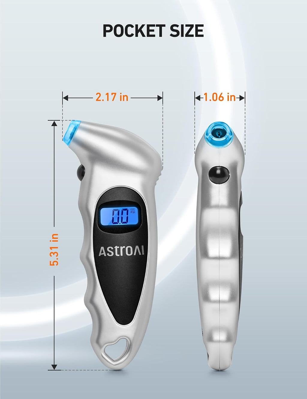 AstroAI Digital Tire Pressure Gauge 150PSI, ±1PSI Accuracy for Car Truck