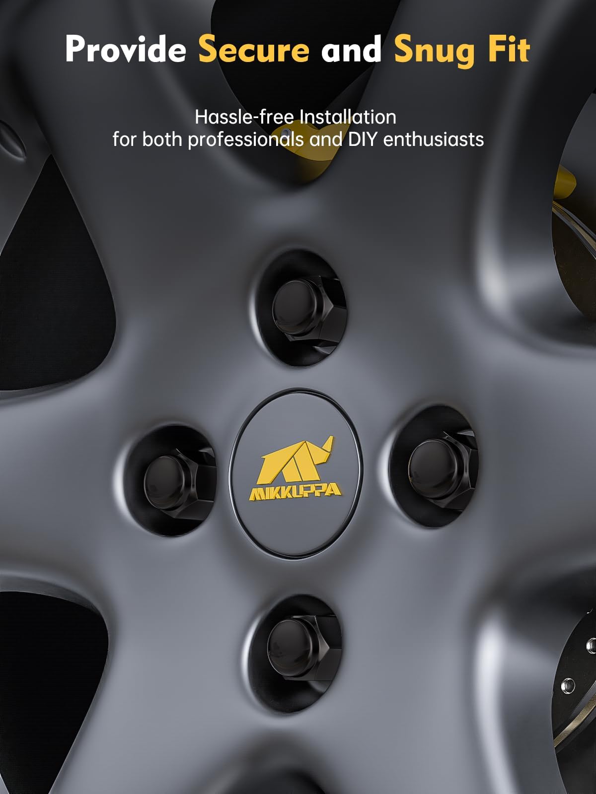 MIKKUPPA M12x1.5 Lug Nuts, Replacement for Ford Honda Aftermarket Wheel