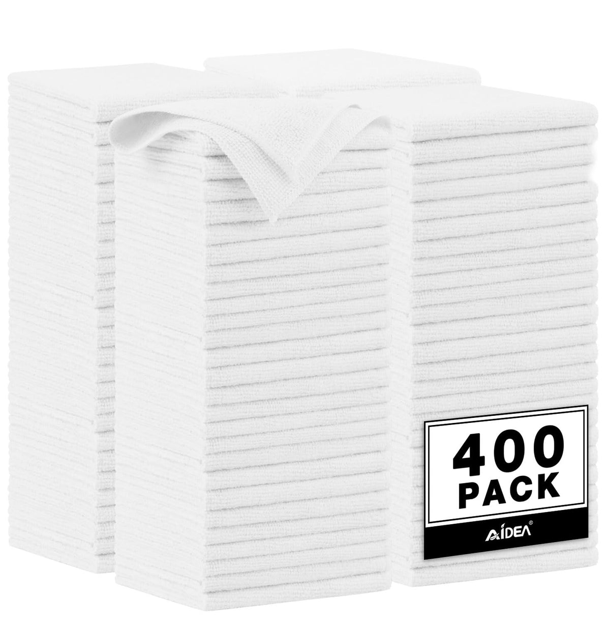 AIDEA Microfiber Cleaning Cloth-50PK, Microfiber Towels for Cars, 12"×12"