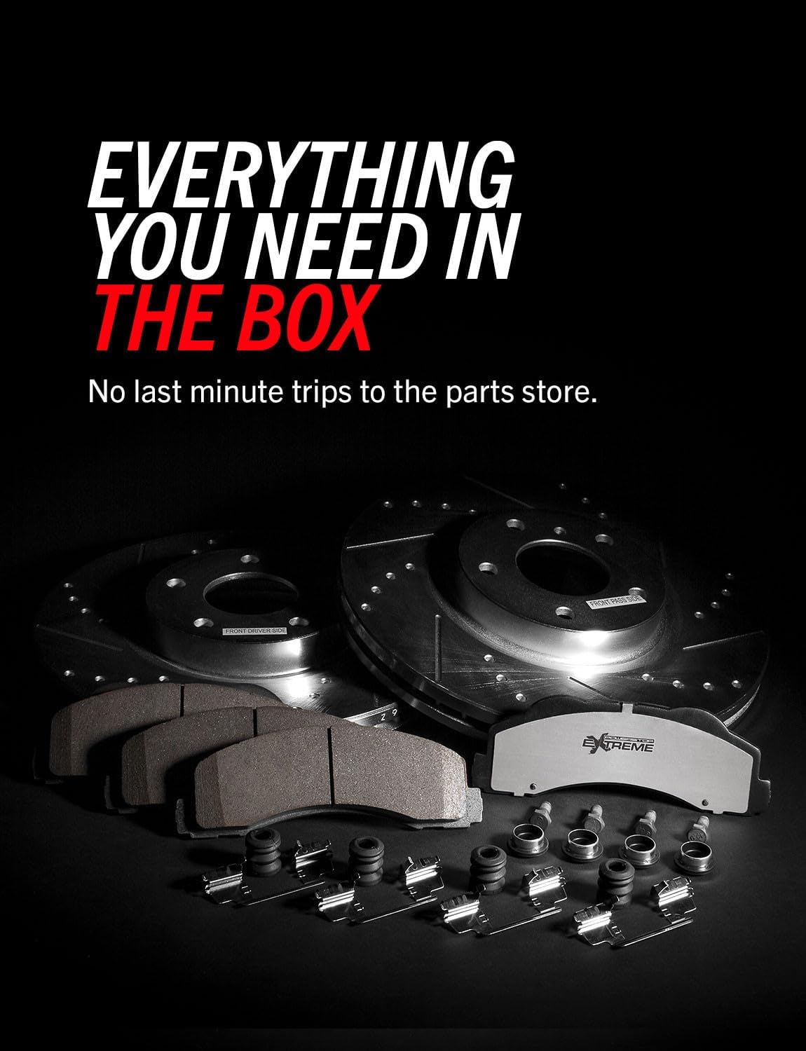 PowerStop Z36 Truck & Tow Brake Pad & Rotor Kit Front K3167-36