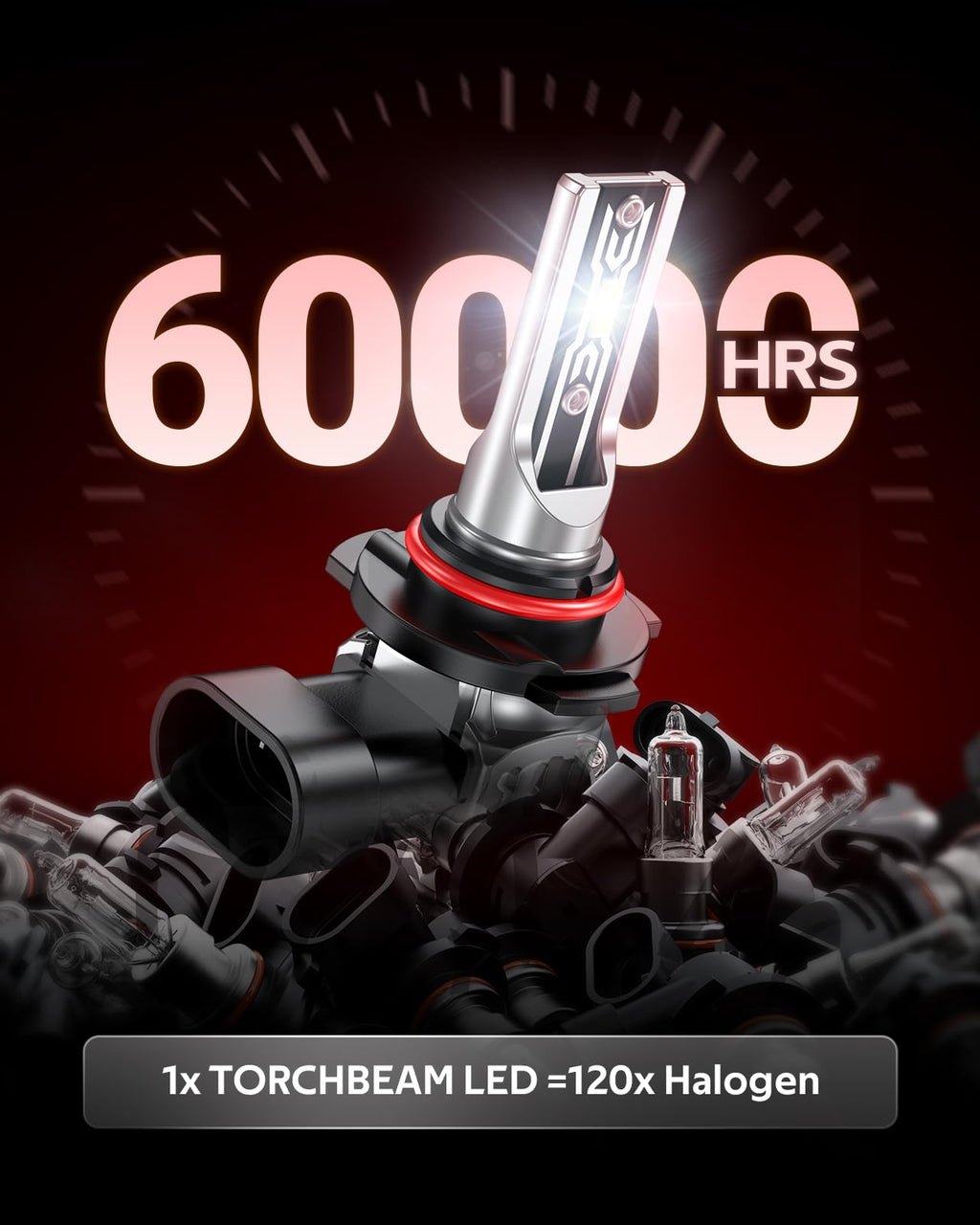 Torchbeam H11/H16/H8 LED Fog Light Bulb, 12000LM 6500K White, Plug and Play