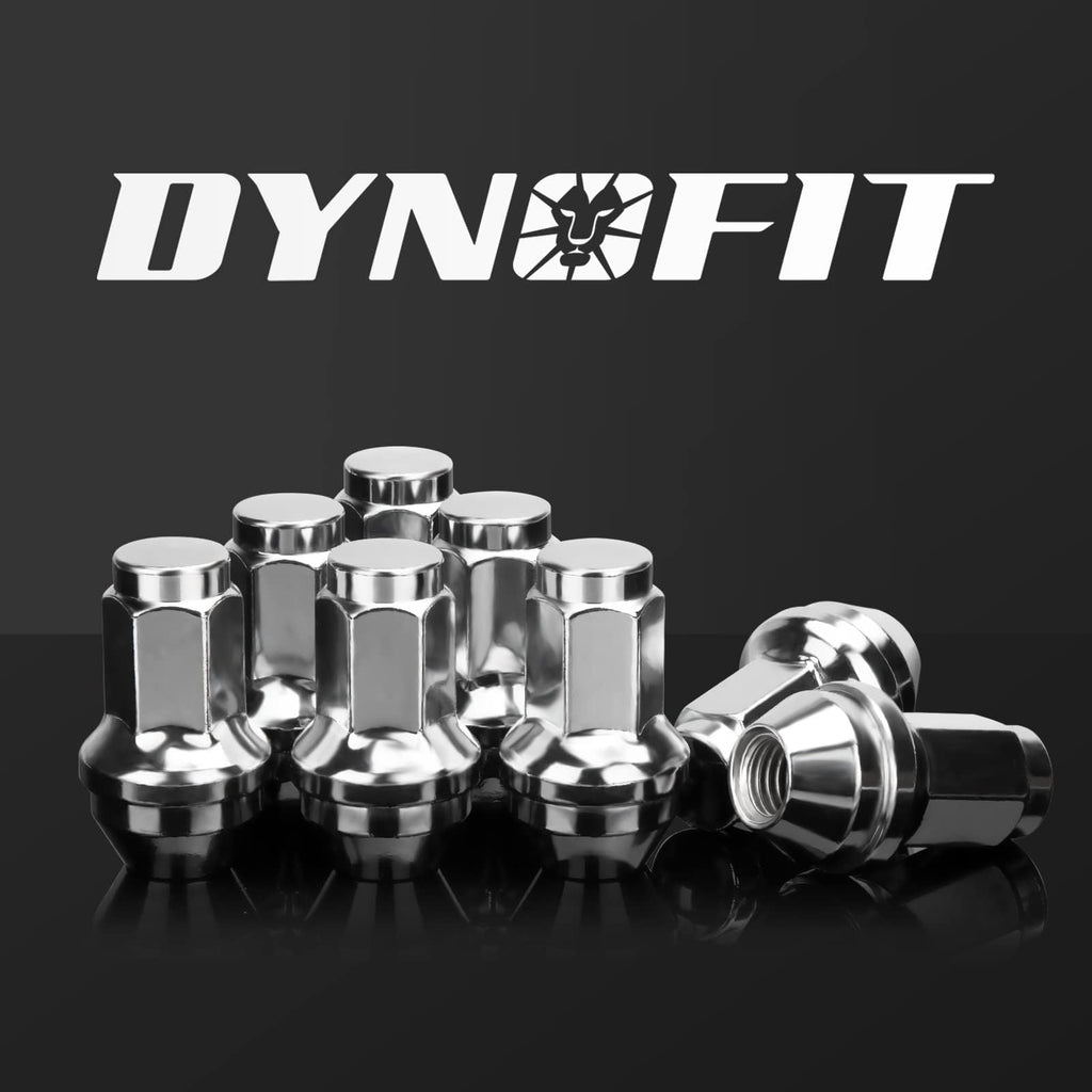 dynofit 24pcs 14x1.5 OEM/Stock Lug Nuts for 2015-2026 Expedition/F-150, M14-1.5 One-Piece Design Factory Chrome Wheel Lugnuts for Lincoln 2015-2026 Navigator, 21mm Hex Anti-Rusting Updated