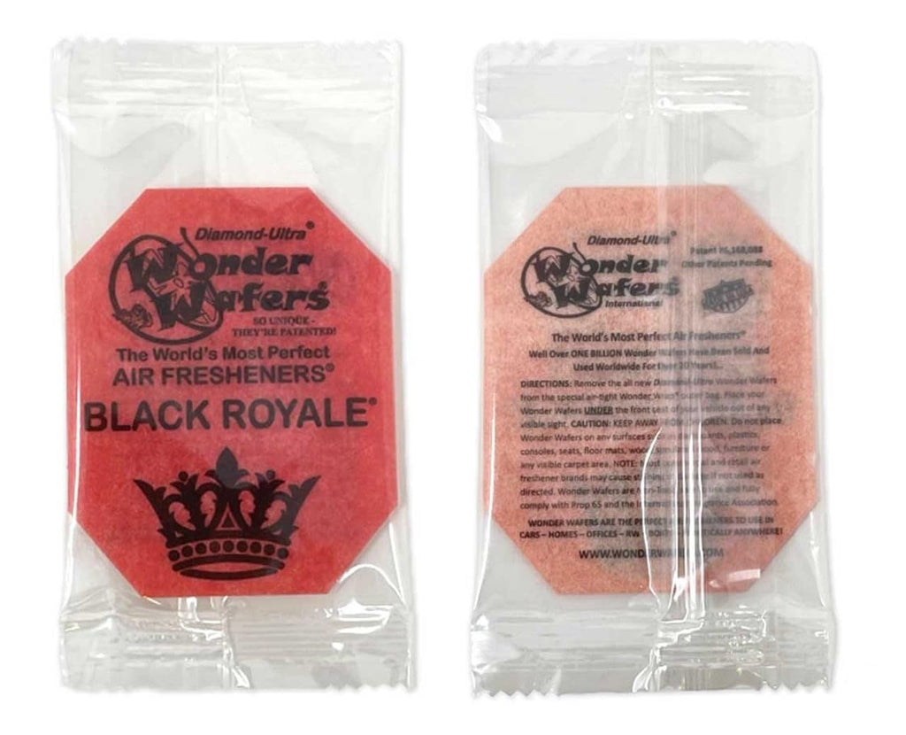 Wonder Wafers - Diamond-Ultra Scented Car Air Fresheners - Individually Wrapped (15 Per Pack) (New Leather)
