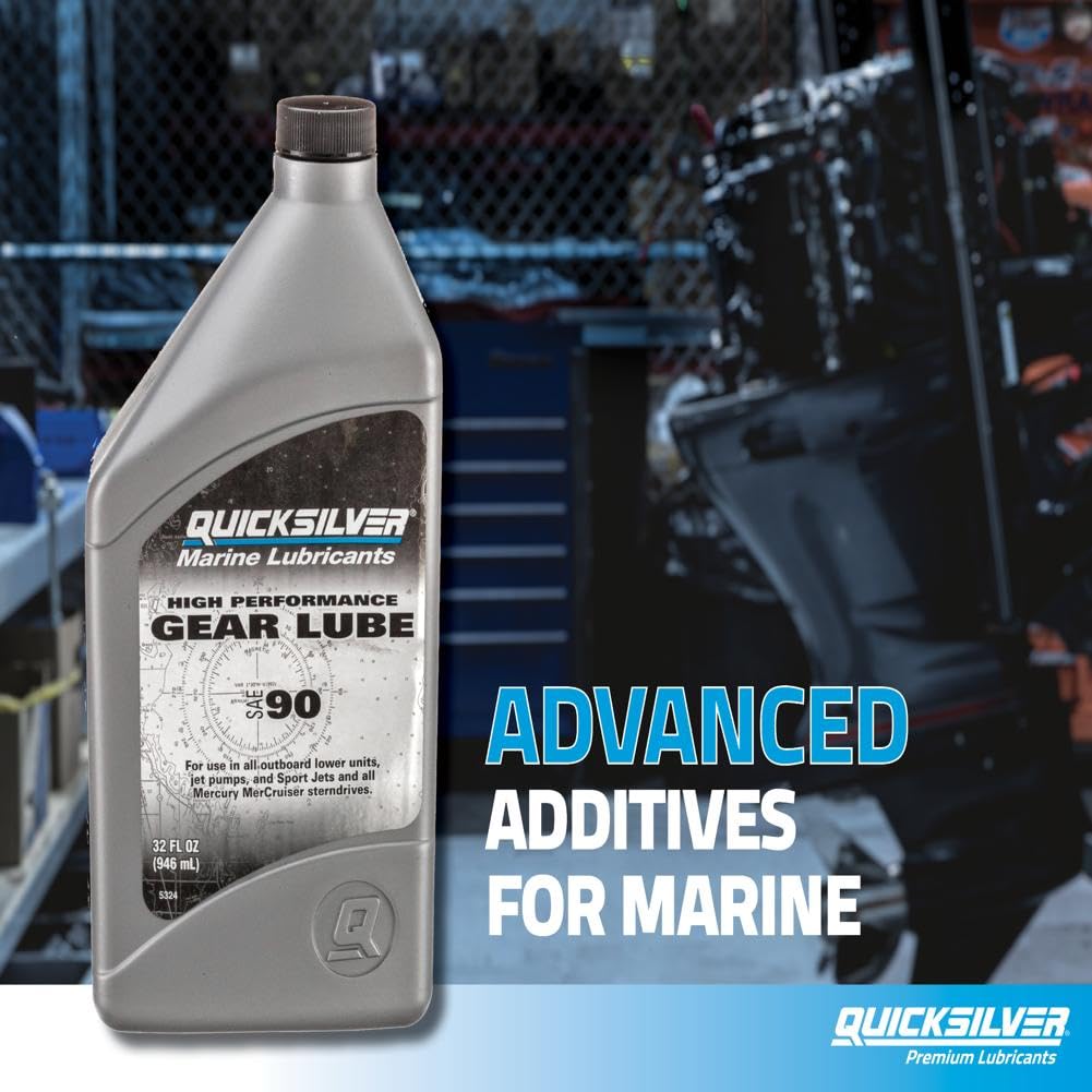 Quicksilver SAE 90 High Performance Gear Lube, 32 oz