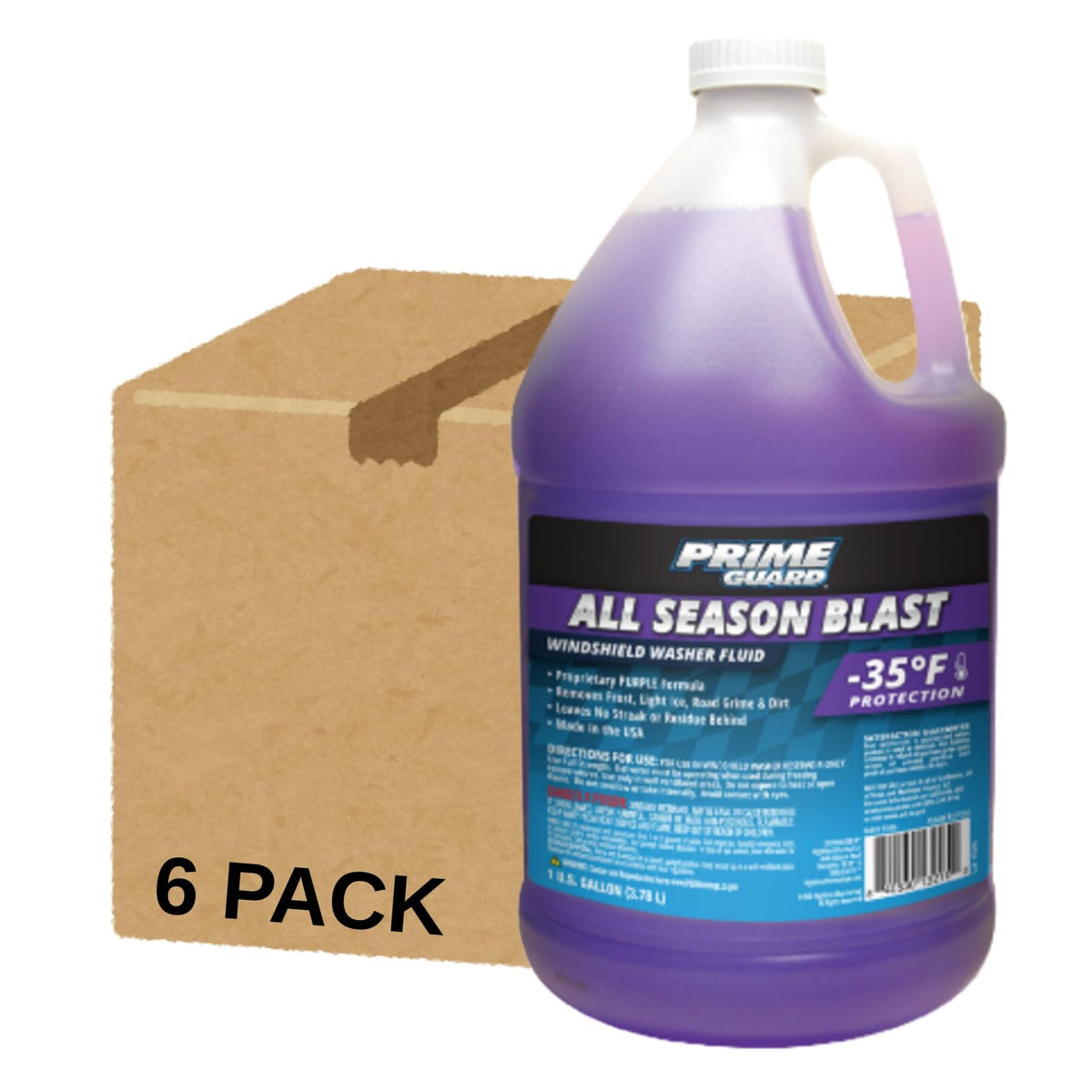 Prime Guard +32°F Power Blast Blue Windshield Washer Fluid | 1 Gallon
