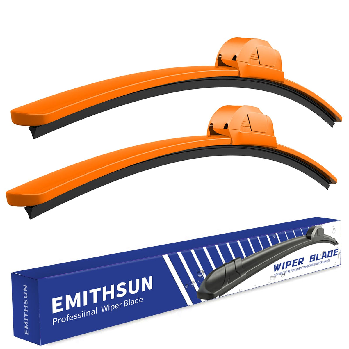 OEM QUALITY 26" + 18" Premium All-Seasons Stable And Quiet Windshield Wiper Blades(Set of 2)
