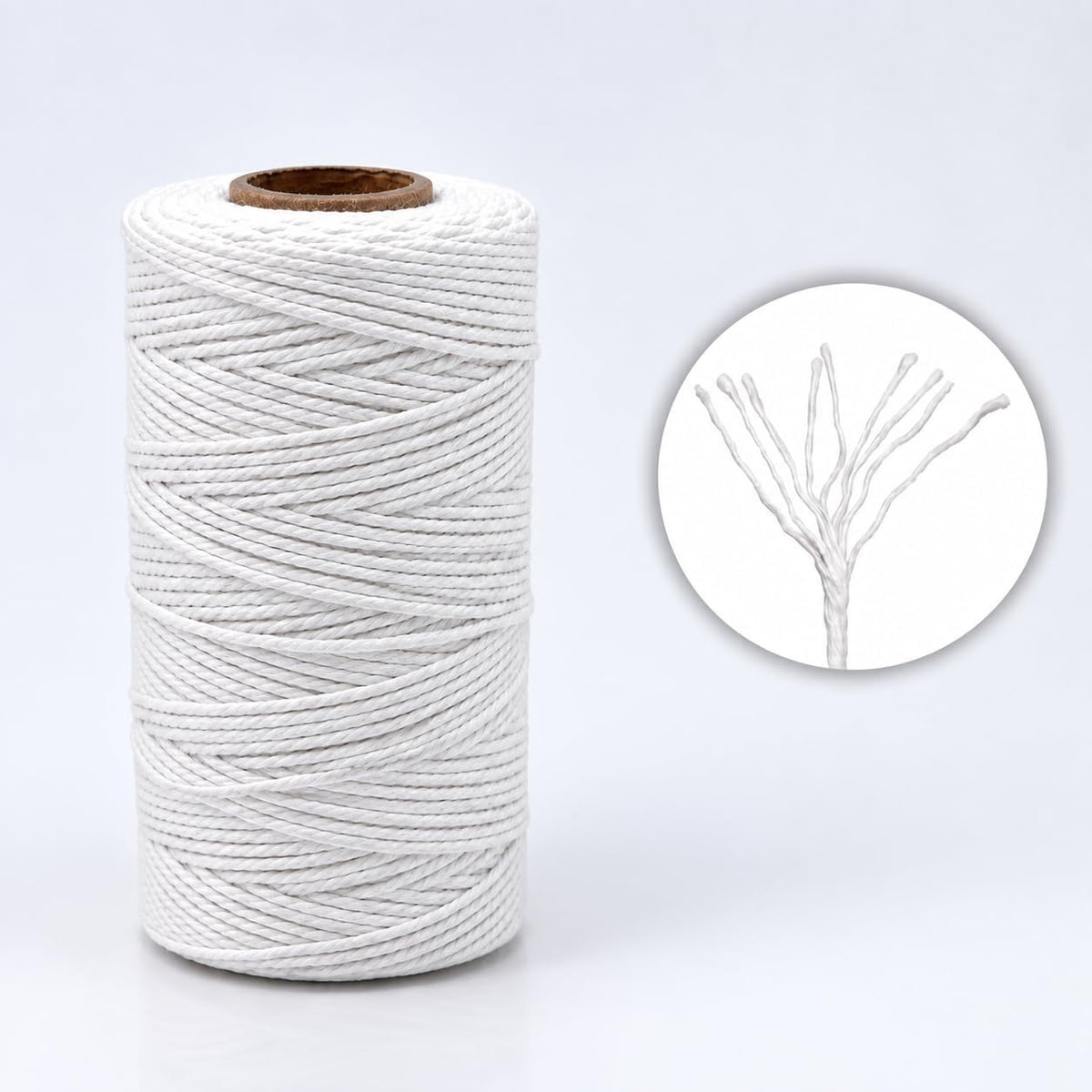 G2PLUS 2MM White String, 328 Feet Cotton Bakers Twine for Craft & Cooking