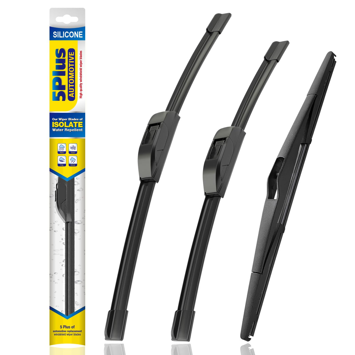 5 PLUS Silicone Windshield Wipers Fits Subaru Outback 2020-2025 (3 PACK)