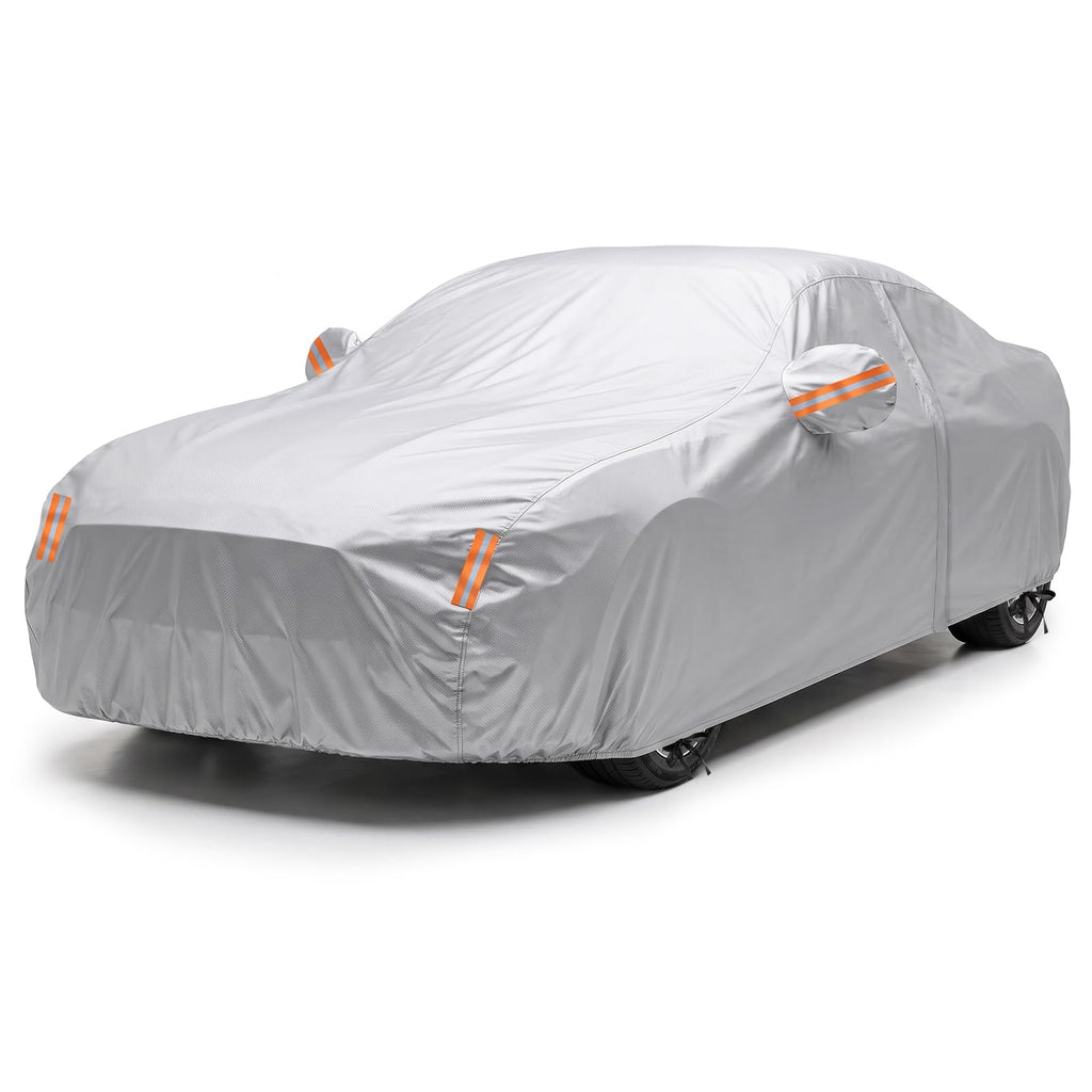 NEVERLAND Car Cover Waterproof All Weather for Sedan 183''L x 70''W x 59''H