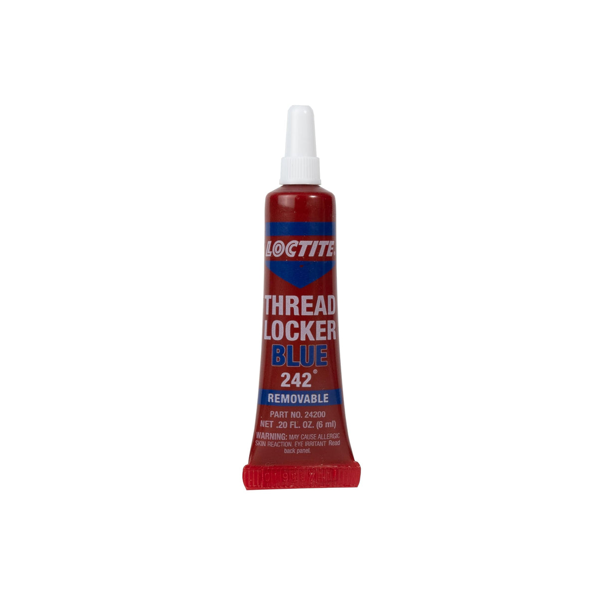 Loctite Threadlocker Blue 242 - Removable Thread Lock Glue for Nuts, Bolts, & Fasteners, Medium Strength Screw Glue to Prevent Loosening & Corrosion - 6 ml, 1 Pack