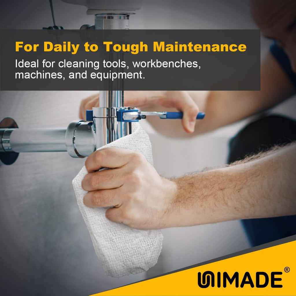 UNIMADE Shop Rags, 100 Sheets Microfiber Cleaning Cloth