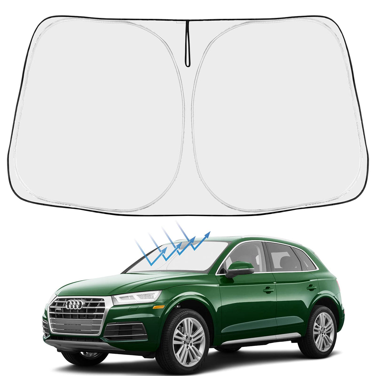 Proadsy Custom Fit 2017-2022 Honda CRV Windshield Sun Shade, Blocks Heat