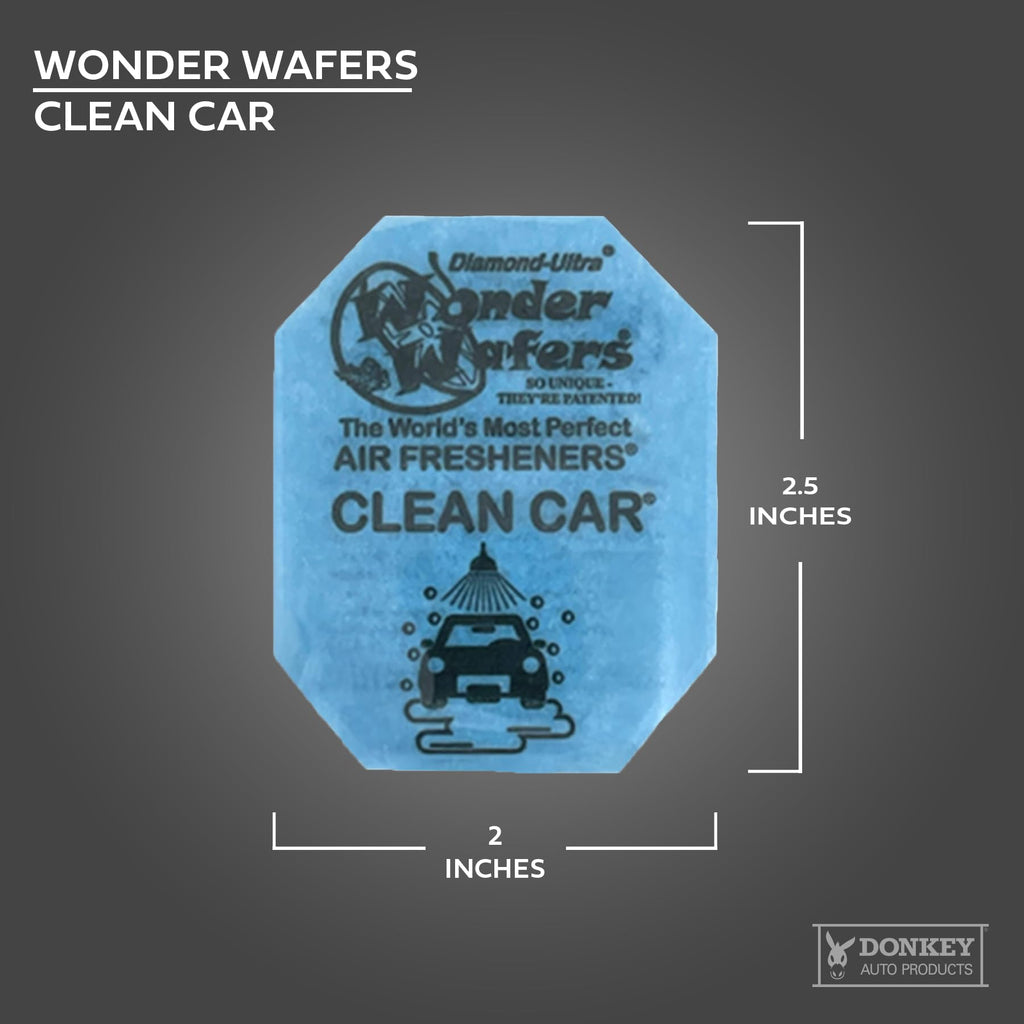 Wonder Wafers - Diamond-Ultra Scented Car Air Fresheners - Individually Wrapped (15 Per Pack) (New Leather)