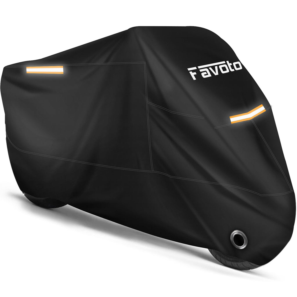 Favoto Motorcycle Cover Waterproof Outdoor Motorcycle Cover Heavy Duty