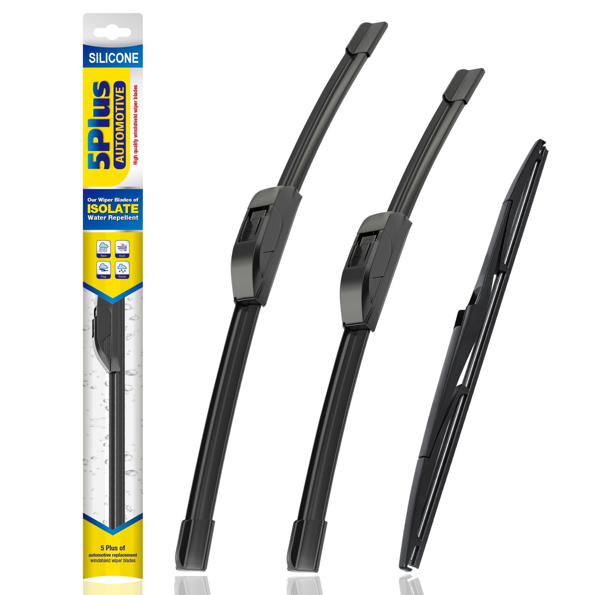 5 PLUS Silicone Windshield Wipers Fits Subaru Outback 2020-2025 (3 PACK)