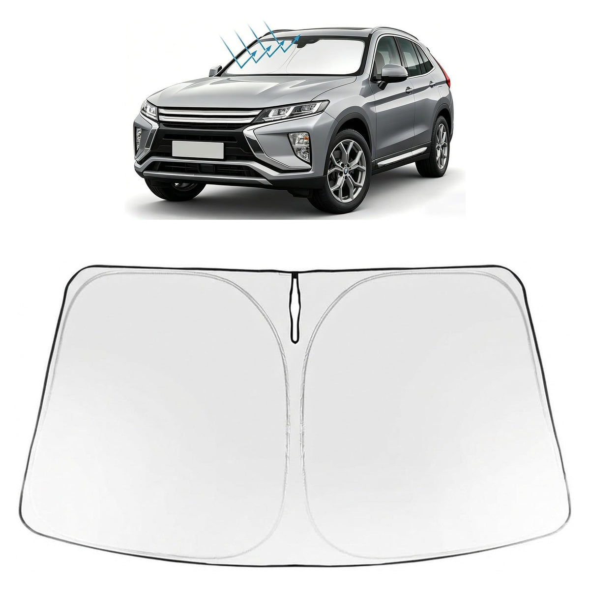 Proadsy Custom Fit 2017-2022 Honda CRV Windshield Sun Shade, Blocks Heat