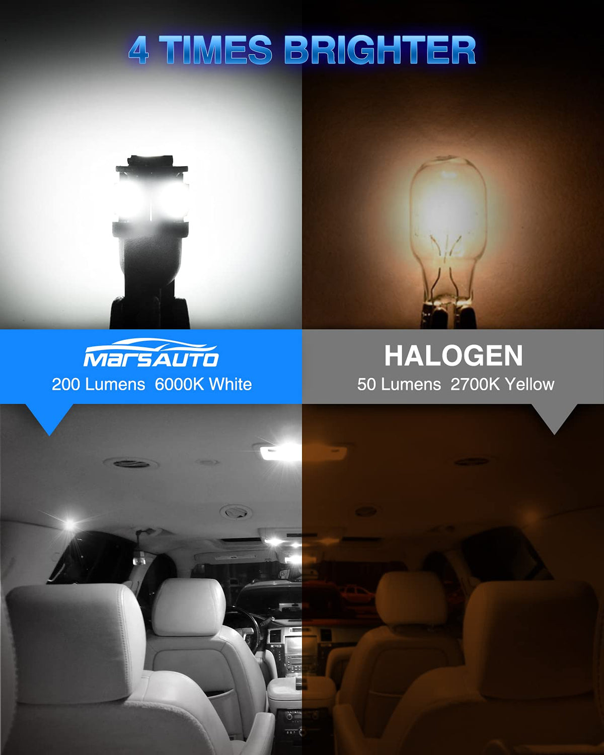 Marsauto D3S HID Bulbs, 66340 42403 42302 (42403C1) for HID Xenon, 6000K Cold White 35W Light Bulb, Plug and Play, Pack of 2
