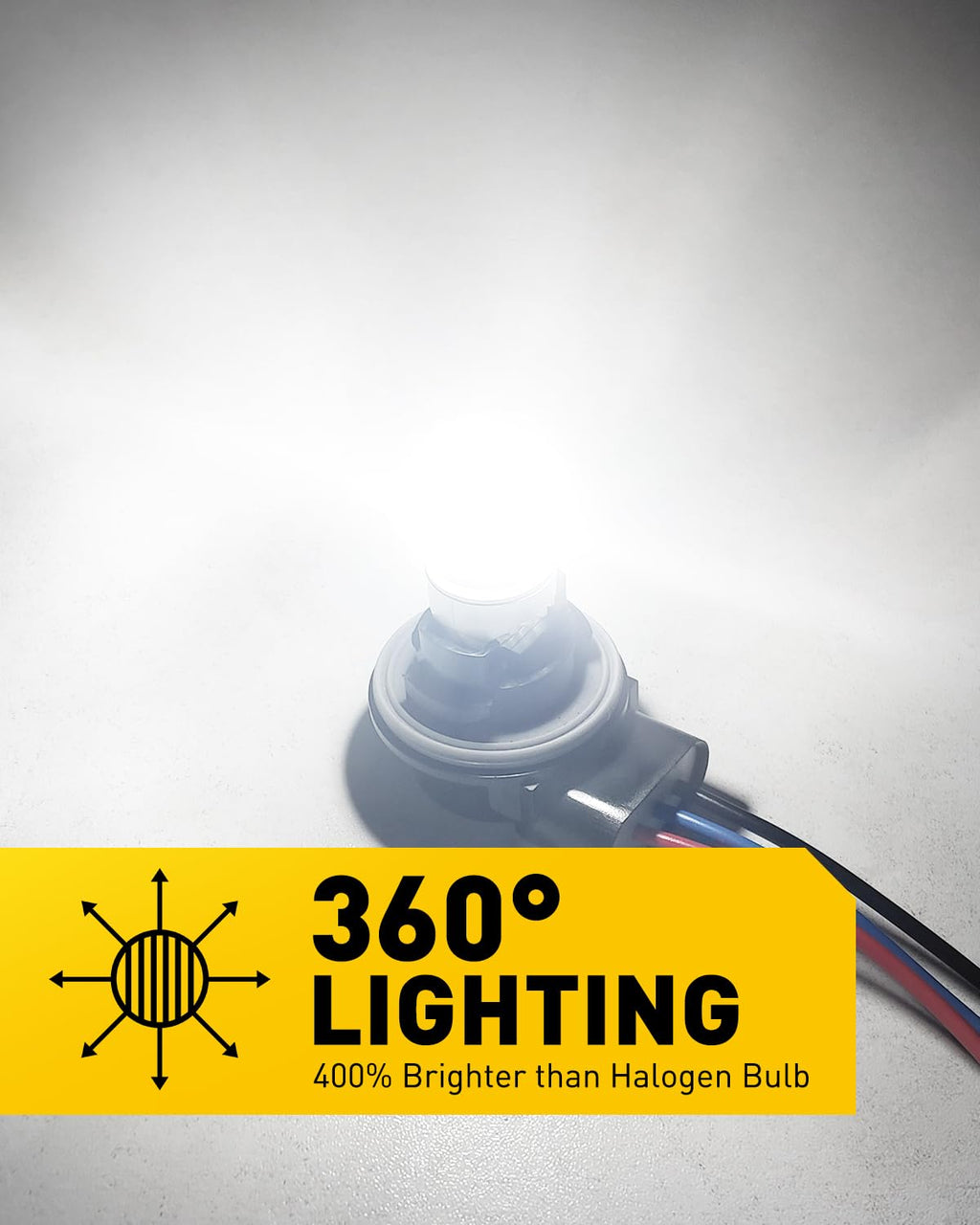 AUXITO 194 LED Bulb 6000K White 168 2825 W5W T10 Wedge 14-SMD Interior Car Bulbs Replacement for Dome Map Door Courtesy Trunk License Plate Parking Lights, 10 PCS