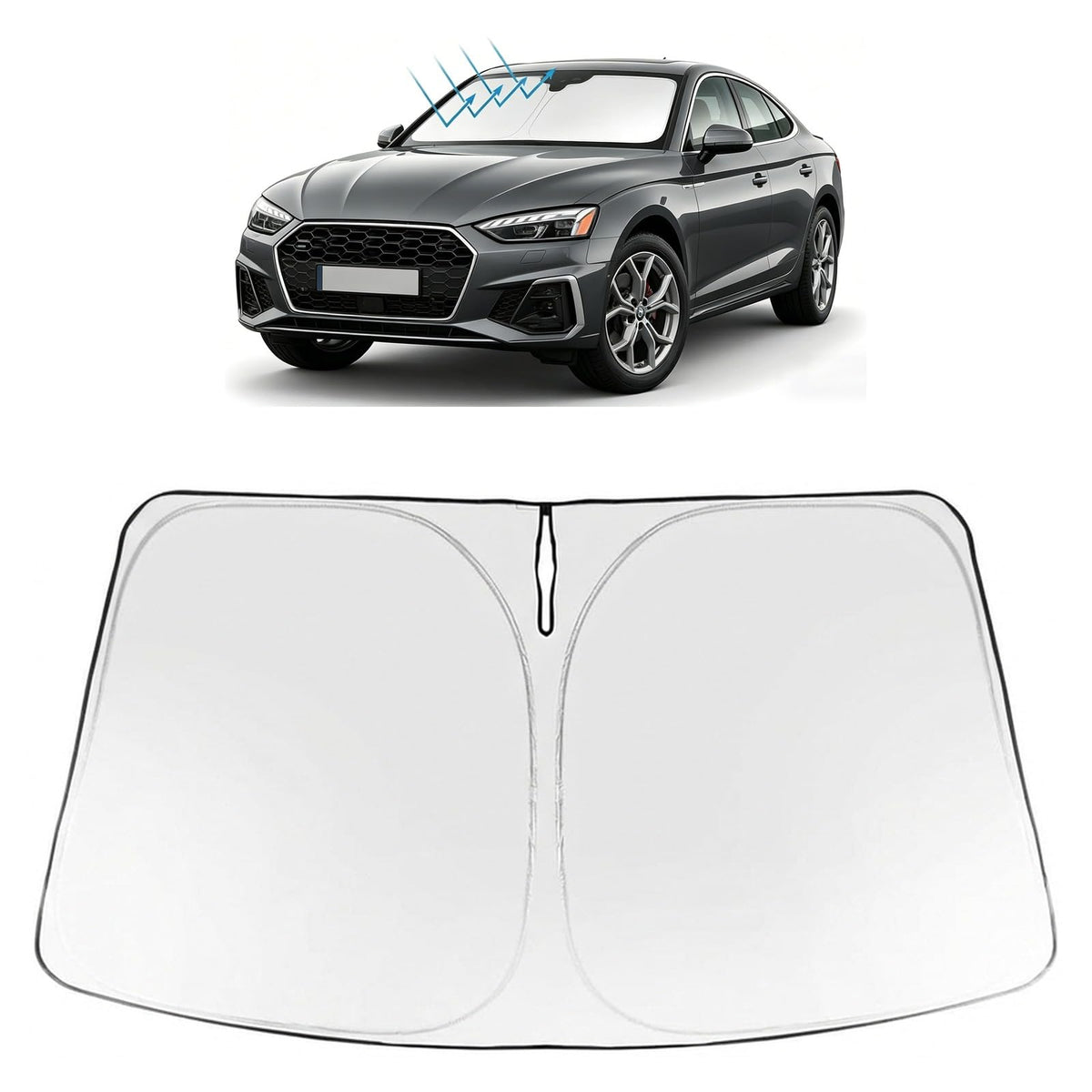 Proadsy Custom Fit 2017-2022 Honda CRV Windshield Sun Shade, Blocks Heat