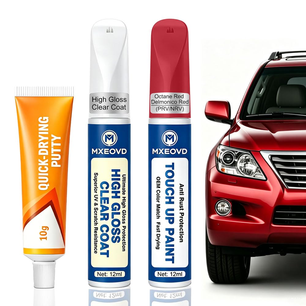 Silver Ice Metallic (GAN/WA636R/17) Touch Up Paint Compatible with Chevrolet, All in One Car Scratch Repair Kit with Primer Putty & Clear Coat, Complete Sanding Tools Set for Scratches Chips Nicks