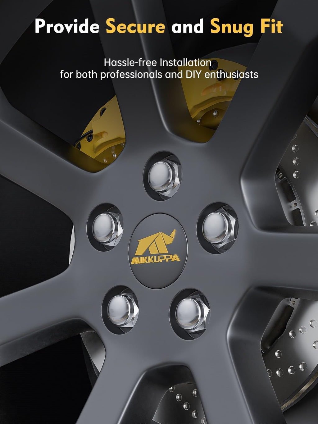 MIKKUPPA M12x1.5 Lug Nuts, Replacement for Ford Honda Aftermarket Wheel