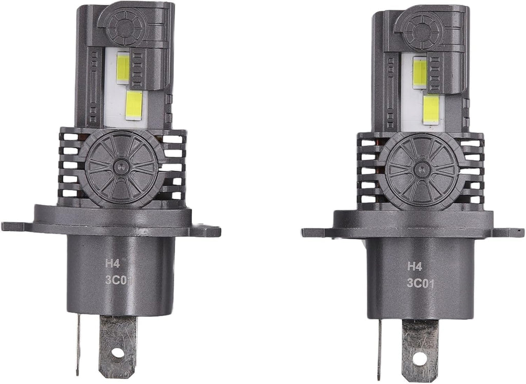 Termitor Upgraded 9007/HB5 LED Bulbs, 100,000LM Ultra Brightness Hi/Low, 6500K Cool White,1:1 Mini Halogen Size, 9007 Powersports Light with Cooling Fan, 3 Mins Install Plug and Play, Pack of 2