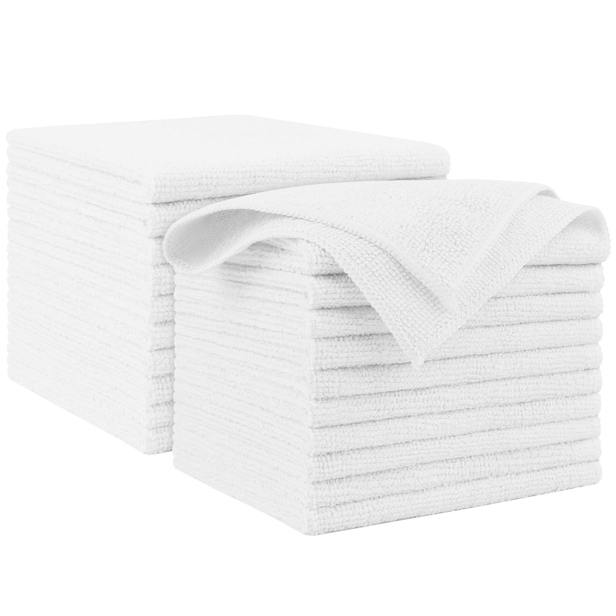 AIDEA Microfiber Cleaning Cloth-50PK, Microfiber Towels for Cars, 12"×12"